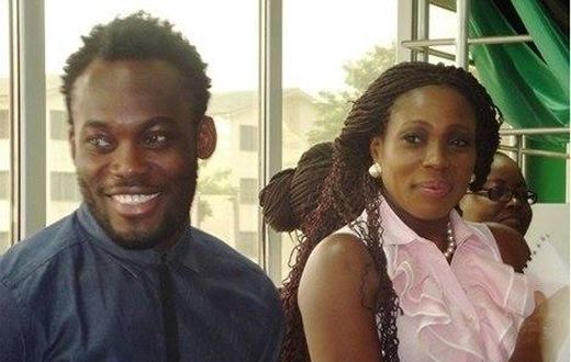 Michael Essien and wife, Akosua Puni Essien