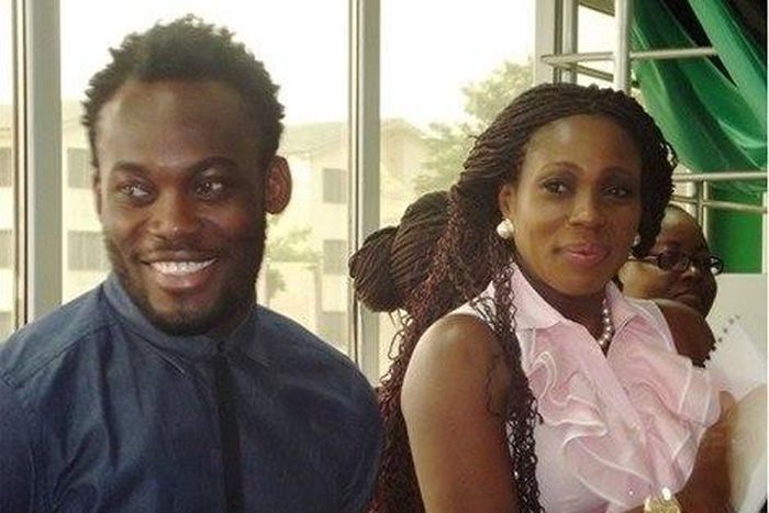 Michael Essien and wife, Akosua Puni Essien