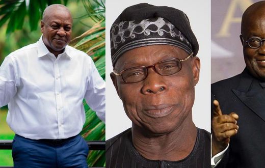 Ex-Nigerian President Obasanjo cautions Akufo-Addo, Mahama ahead of December polls