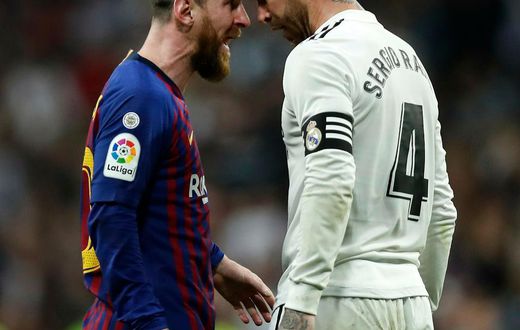Sergio Ramos and Lionel Messi