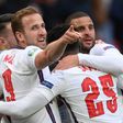 England celebrate Raheem Sterling's goal against the Czech Republic