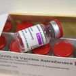 A box containing vials of the AstraZeneca Covid-19 vaccine.