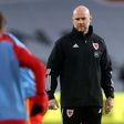 Wales manager Rob Page (right)