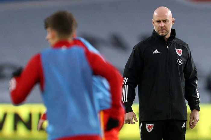 Wales manager Rob Page (right)