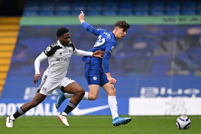 Chelsea's Kai Havertz scored twice against Fulham
