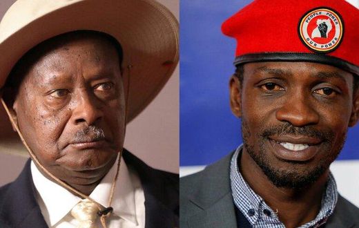 Yoweri Museveni and Bobi Wine