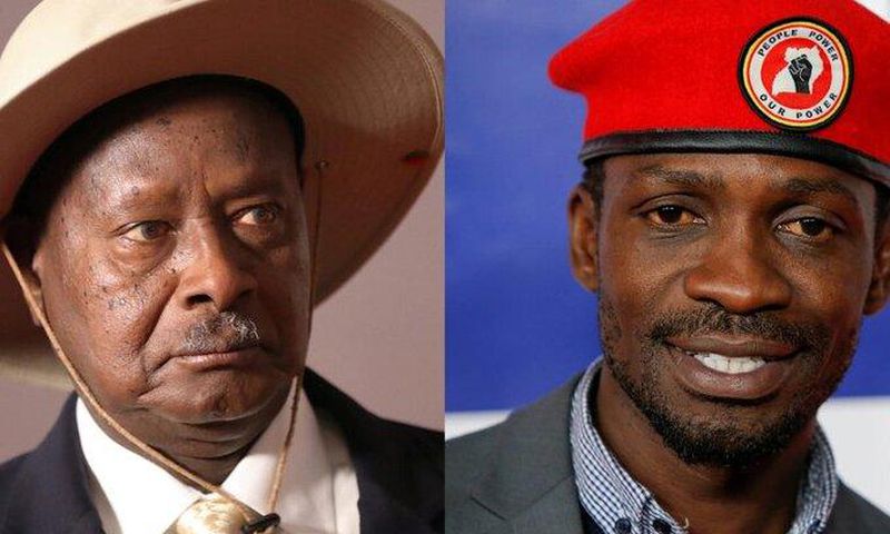 Yoweri Museveni and Bobi Wine