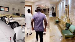 Sarkodie in Osei Kwame Despite's mansion