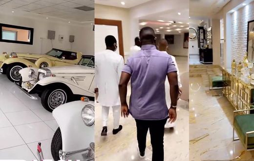 Sarkodie in Osei Kwame Despite's mansion