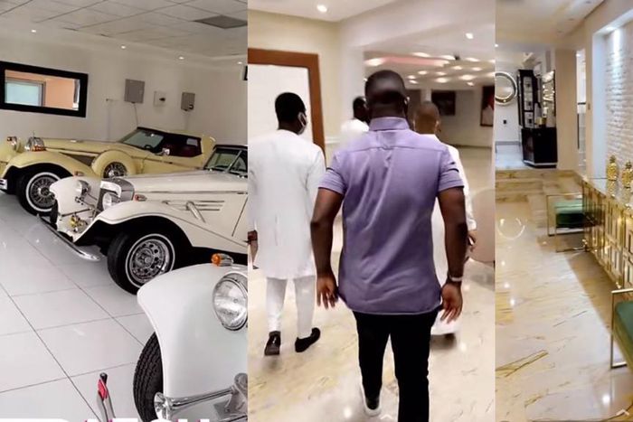 Sarkodie in Osei Kwame Despite's mansion