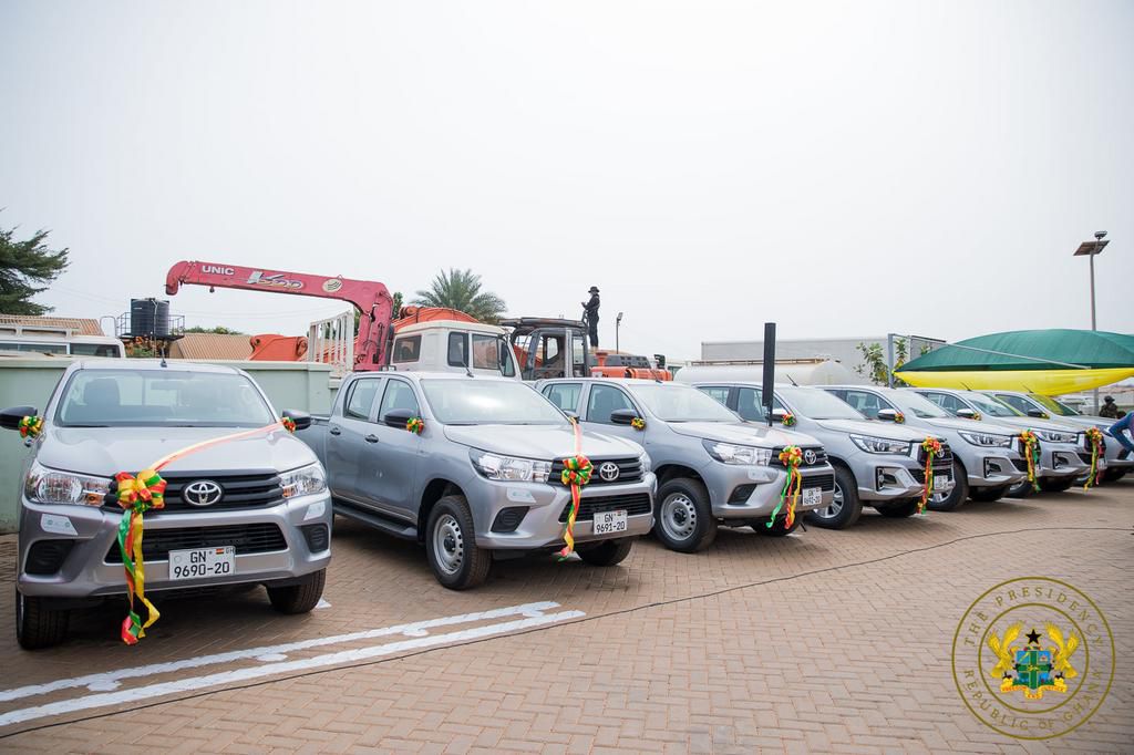 Akufo-Addo presents 40 vehicles to NADMO