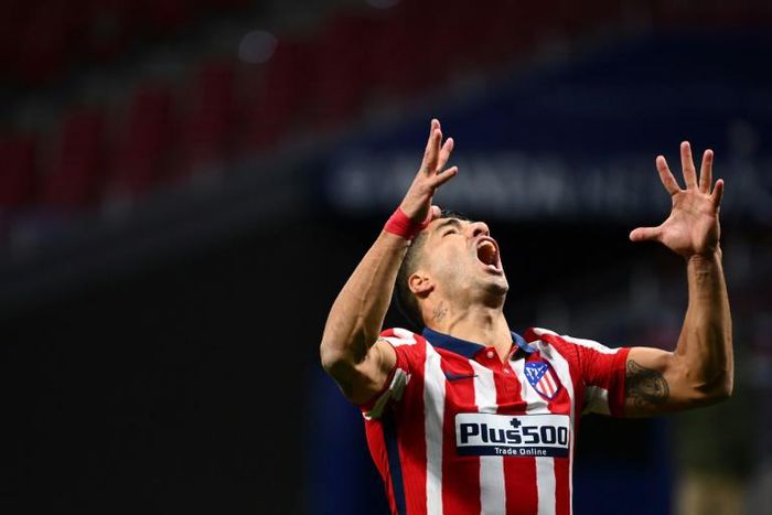 Luis Suarez has scored five goals in nine games since joining Atletico Madrid