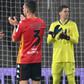 In Benvento, play stopped in the 10th minute as players, including Argentine Juventus striker Paulo Dybala, left, stood and applauded Maradona
