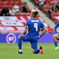 England players take the knee ahead of their match against Romania