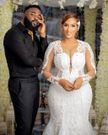 Juliet Ibrahim in wedding gown