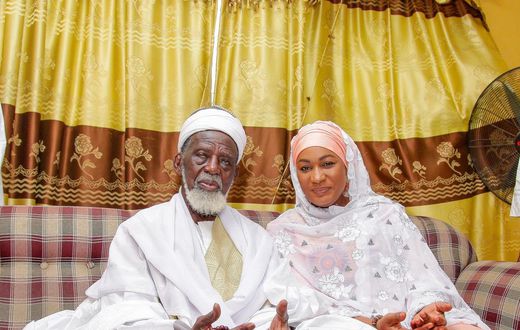 Samira Bawumia with National Chief Imam, Sheik Osman Nuhu Sharubutu