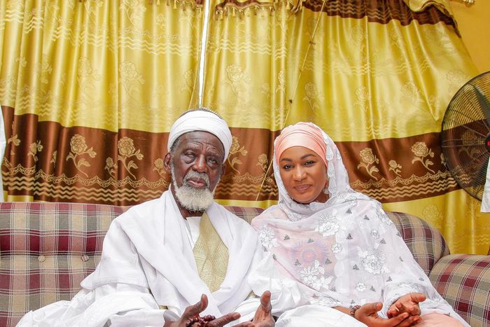 Samira Bawumia with National Chief Imam, Sheik Osman Nuhu Sharubutu