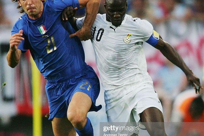 Andre Pirlo and Stephen Appiah