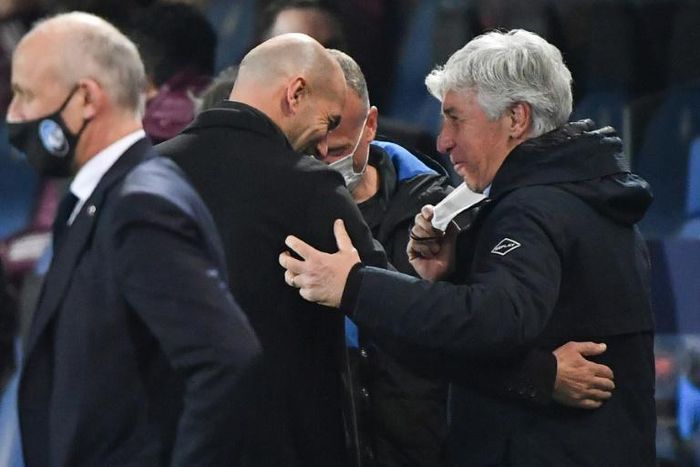 'Football suicide': Gian Piero Gasperini with Zinedine Zidane at the end of the game