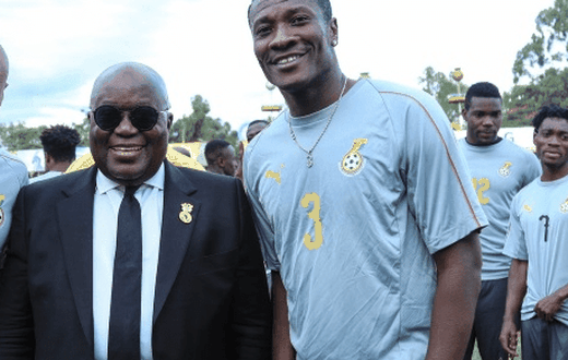 Akufo-Addo and Asamoah Gyan