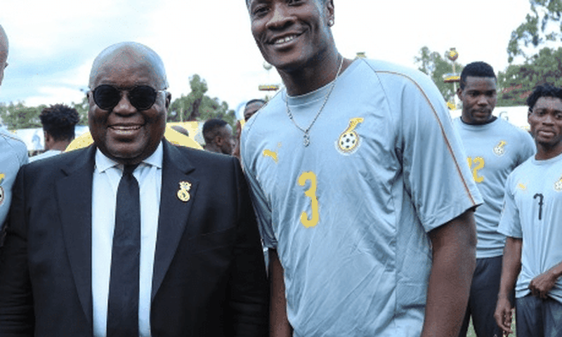 Akufo-Addo and Asamoah Gyan