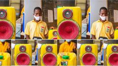 Ghanaian JHS student creates a sound system using Bluetooth technology and plastic gallons