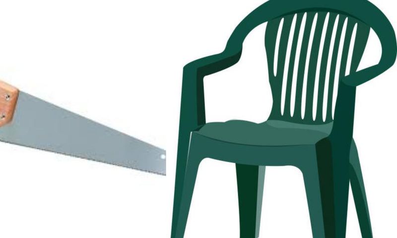 Man’s testicles finally freed from broken plastic chair thanks to 'carpenter' & his saw