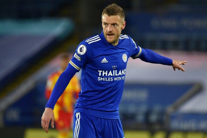 Leicester striker Jamie Vardy ended his goal drought against West Brom