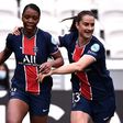 Paris Saint-Germain's Grace Geyoro celebrates her effort