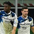 Duvan Zapata scored for Atalanta in a 3-0 win over AC Milan in the San Siro.