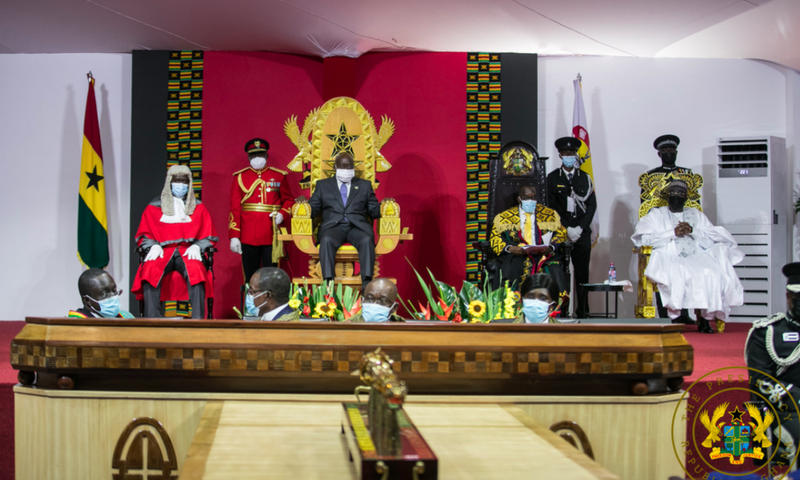 Pesident Akufo-Addo's investiture in Accra on Januray 7, 2021.