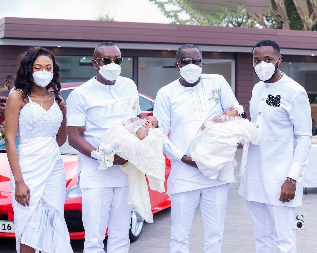 Kennedy Osei and Tracy’s adorable twins' outdooring