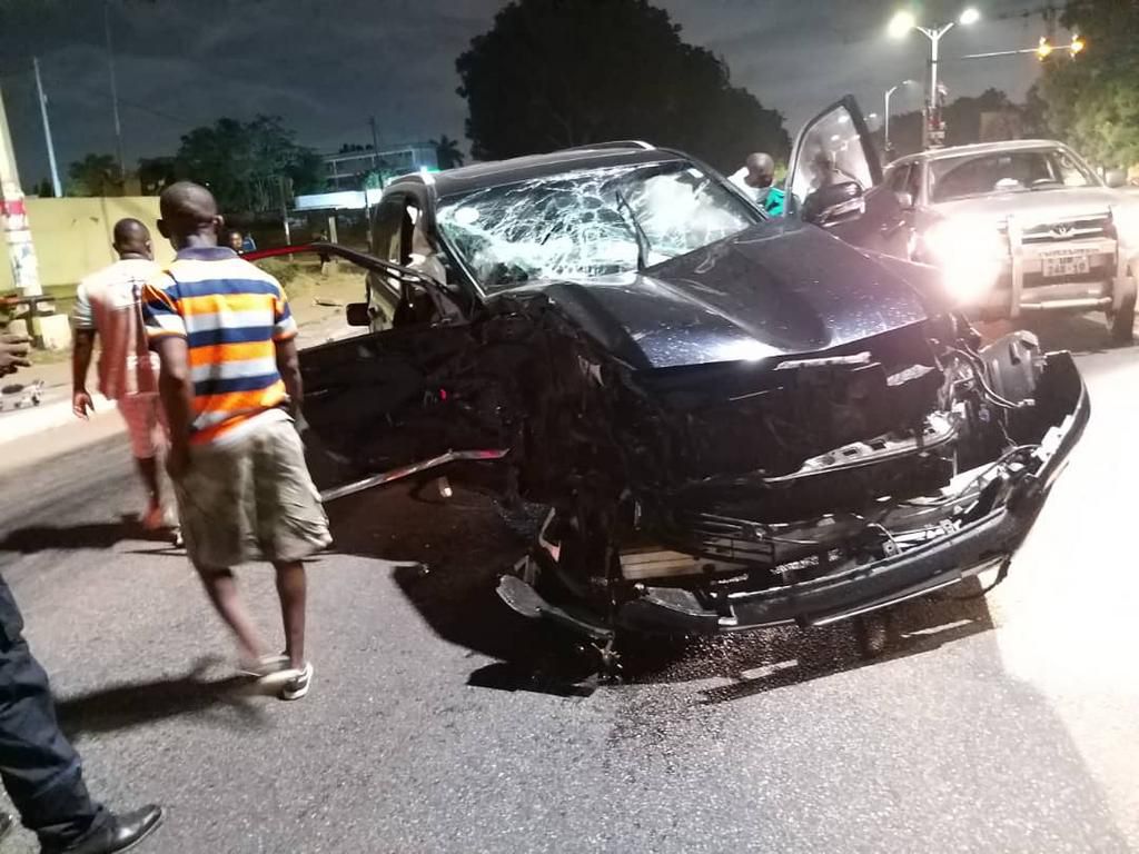 ECG vehicle involved in car crash; driver rushed to the hospital