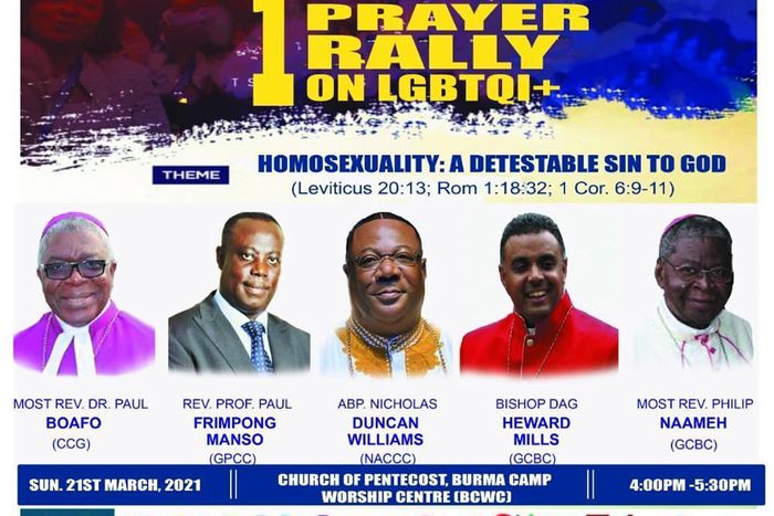 Powerful national prayer service against LGBTQI+ in Ghana scheduled for Sunday