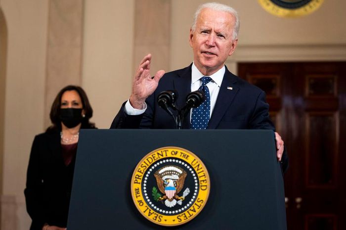 President Biden speaks after former Minneapolis police officer Derek Chauvin was convicted on all charges in the killing of George Floyd.