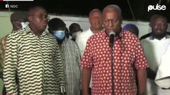 Mahama speakss on the 2020 election results