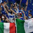 Italy supporters returned to the Stadio Olimpico