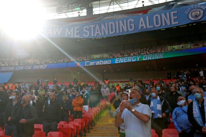 8,000 fans were in attendance for the League Cup final between Tottenham and Manchester City as part of a test event
