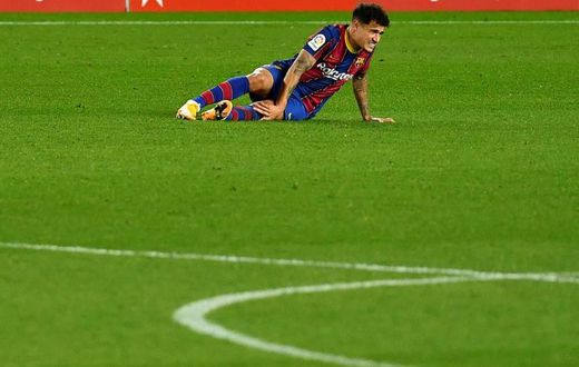 Philippe Coutinho was injured during the La Liga match against Eibar