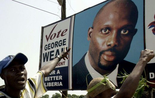 George Weah has been  president of Liberia since 2018