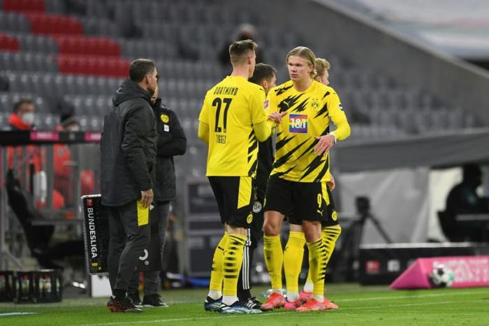 Dortmund's Norwegian forward Erling Braut Haaland has scored eight times in Europe this term