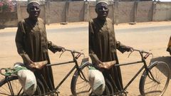 Man vows to keep riding bicycle he bought for 33 pesewas 40 years ago till he dies