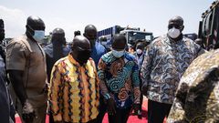 President Akufo-Addo and CEO of Jospong Group, Dr. Agyapong Siaw