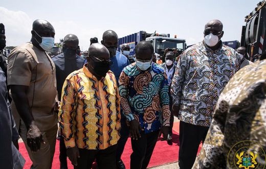 President Akufo-Addo and CEO of Jospong Group, Dr. Agyapong Siaw