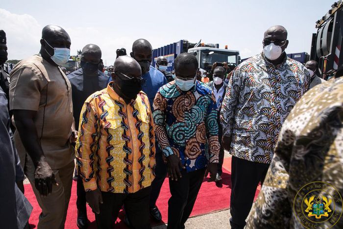 President Akufo-Addo and CEO of Jospong Group, Dr. Agyapong Siaw