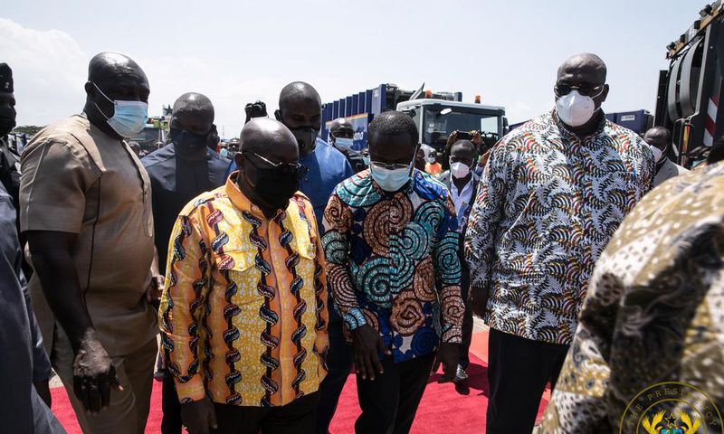 President Akufo-Addo and CEO of Jospong Group, Dr. Agyapong Siaw