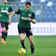 Sassuolo's Serbian midfielder Filip Djuricic saw red just after half-time against SPAL.
