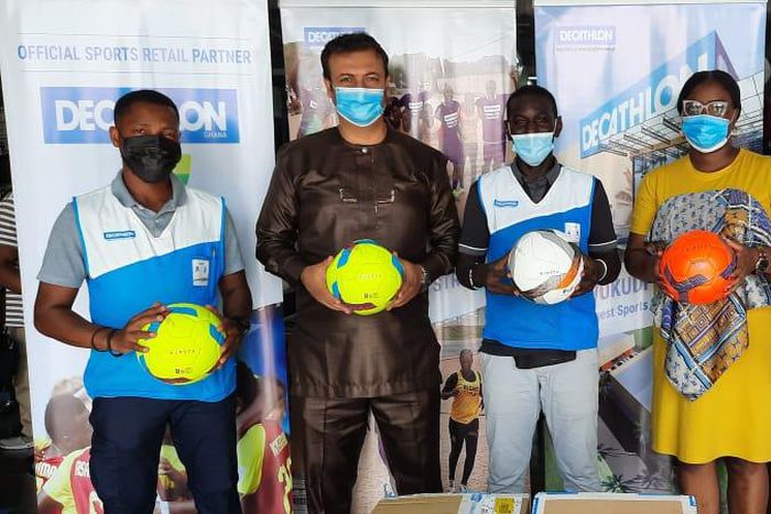 GFA Decathlon Ghana presents 1000 balls to GFA