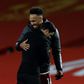 Arsenal striker Pierre-Emerick Aubameyang (L) embraces Mikel Arteta (R)