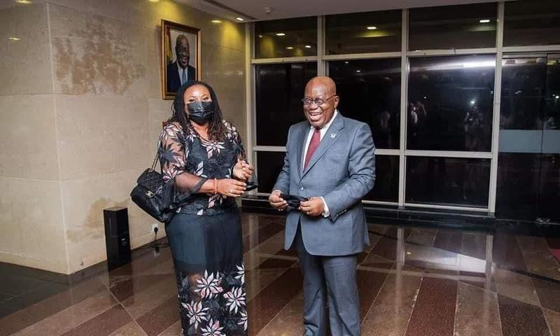 Charlotte Osei, Kweku Baako, others visit Nana Addo